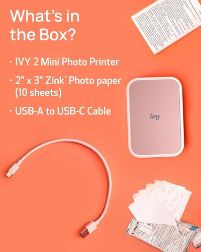 Blush Pink Mini Photo Printer R756