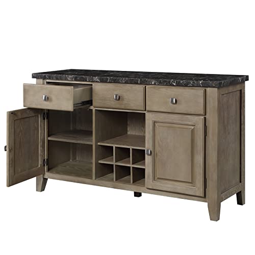 Oak Finish Server J878