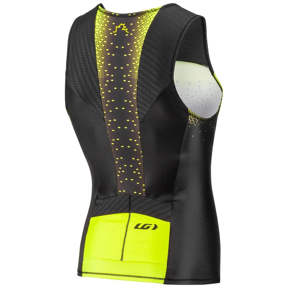Men's Sleeveless Tri Course Black Flame Carmin S330875