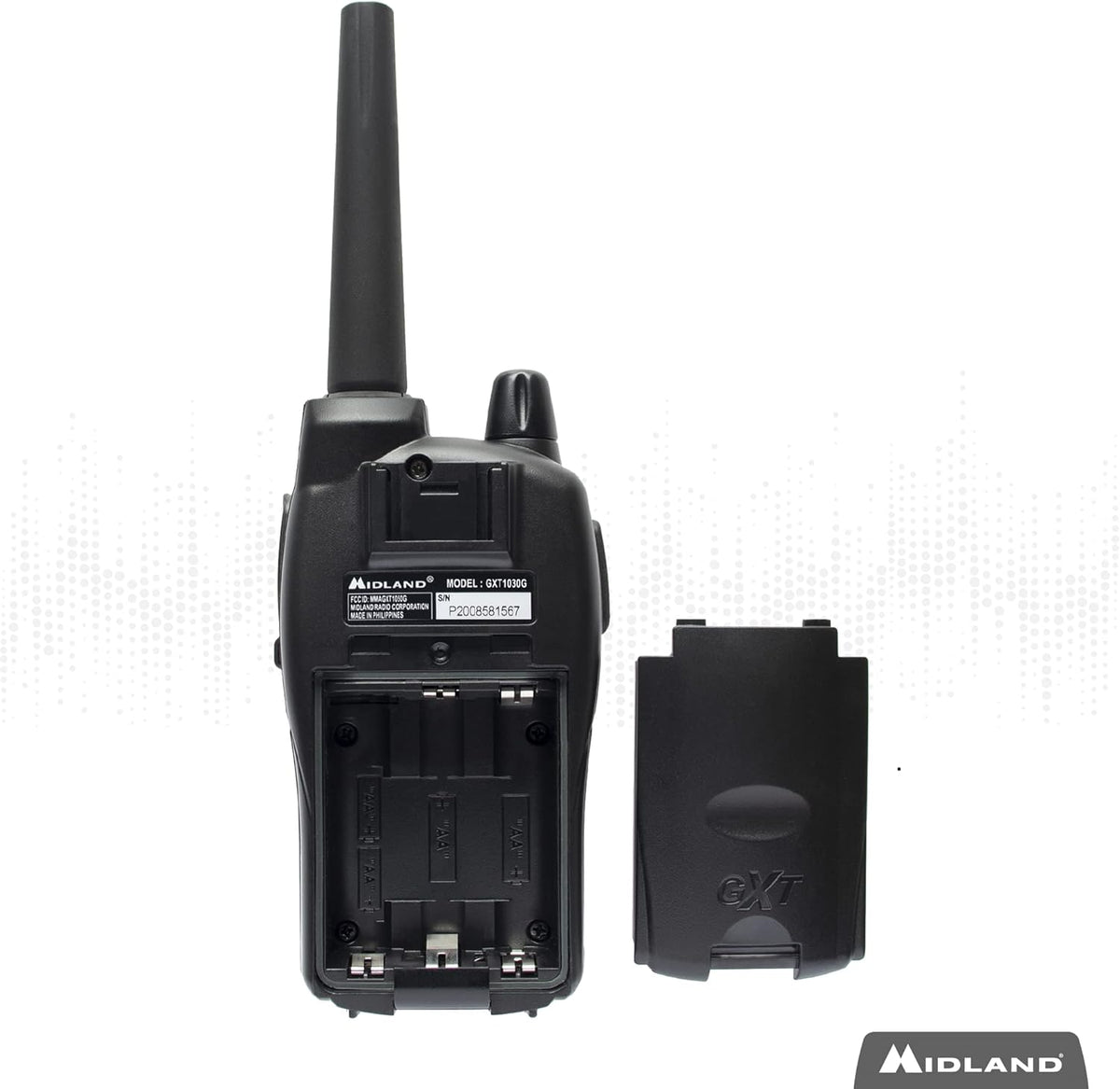 50 Channel Waterproof GMRS Two-Way Radio Black/Yellow Pair Pack V309883