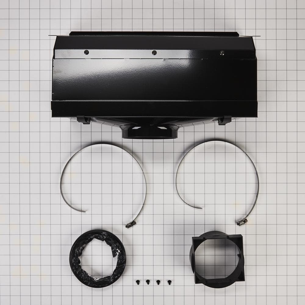 White Ductless Downdraft Range Vent Kit Q328