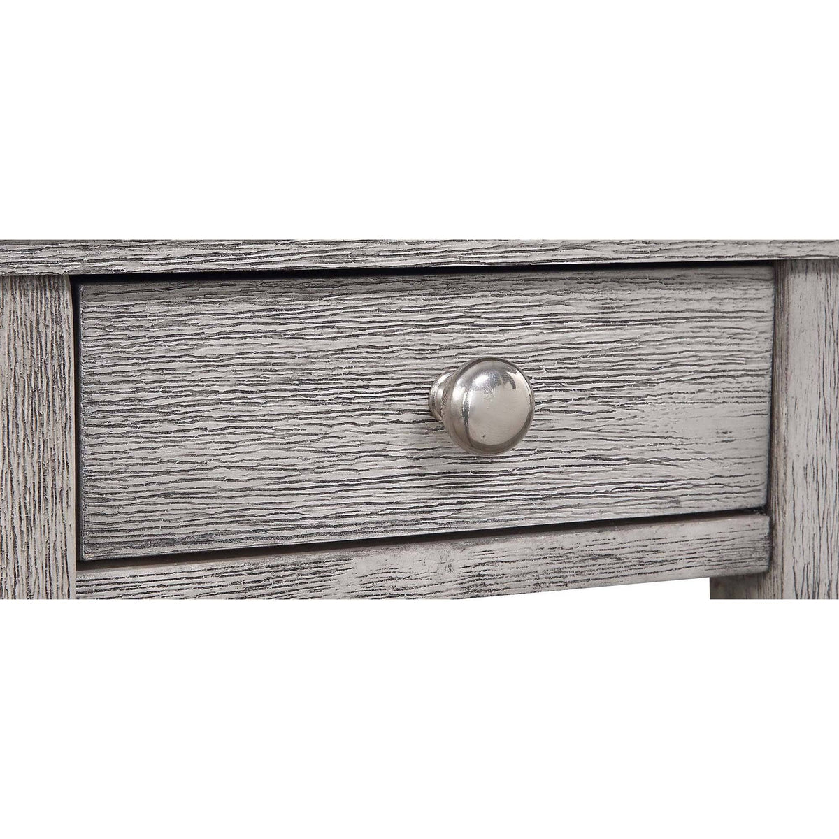 3 Tier End Table with Drawer Light Gray O142