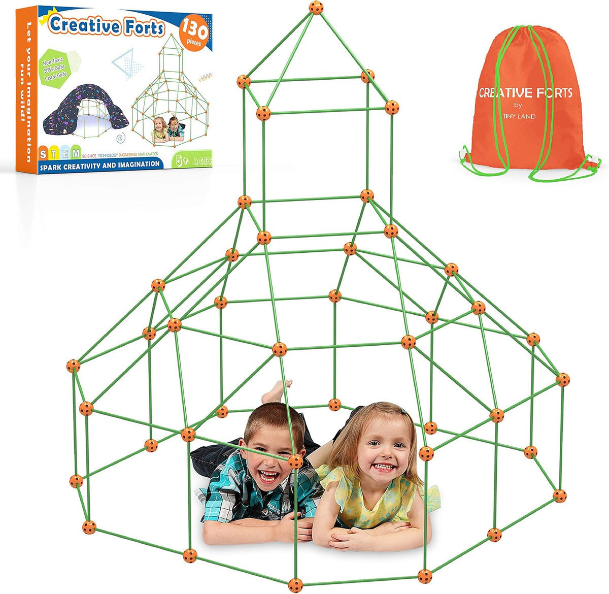 130 Pieces Creative Fort Building Kit D4900