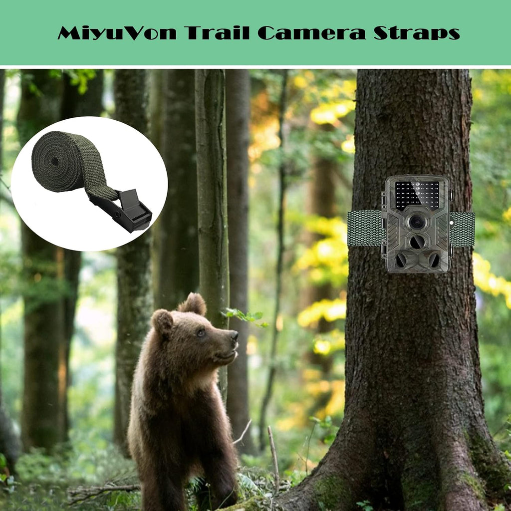 4 Pack Nylon Trail Camera Straps with Alloy Buckle L587676