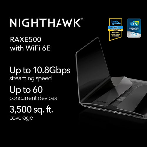 12-Stream WiFi 6E Router AXE11000 Tri-Band Wireless Speed I38905