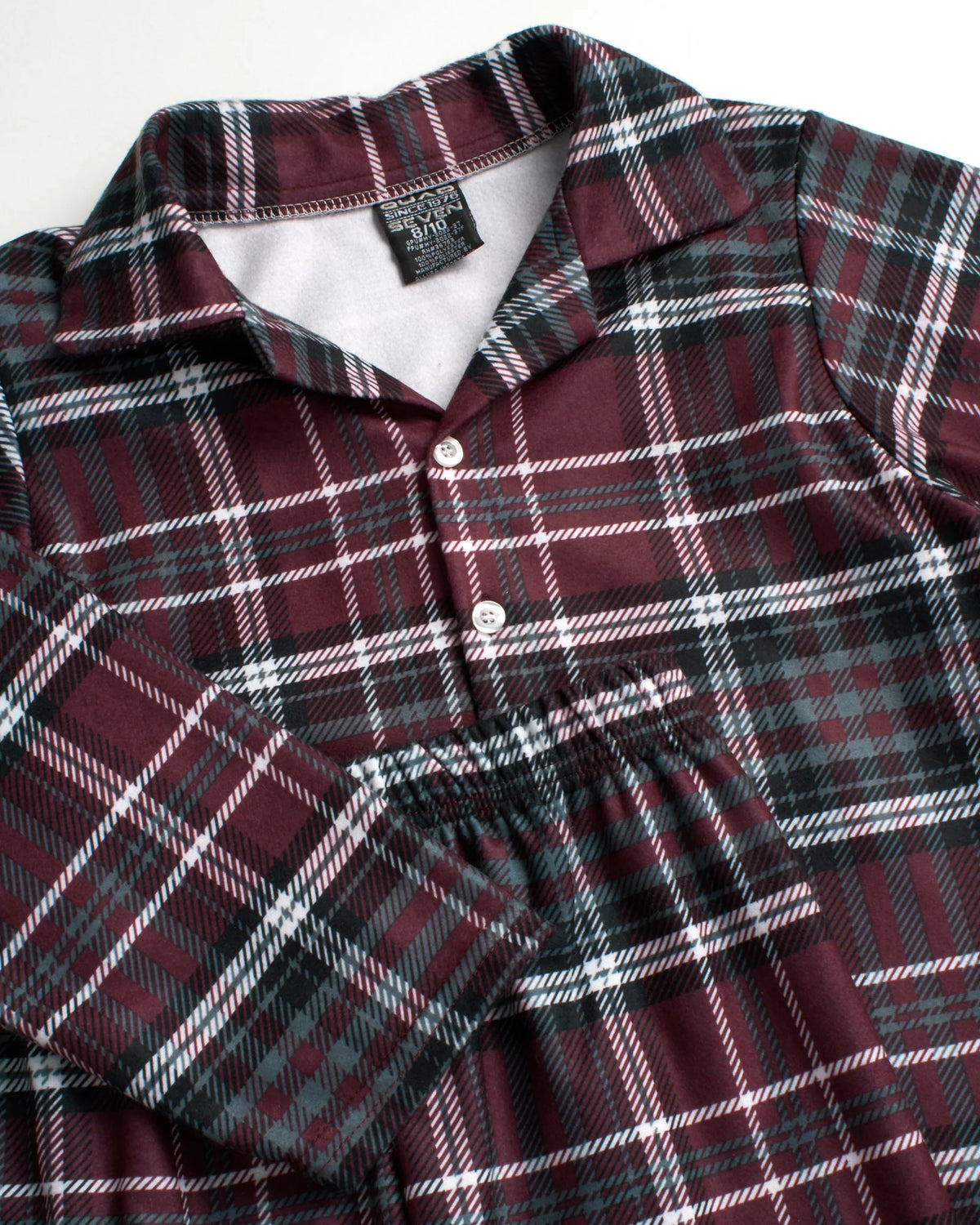 Boy's Flannel Fleece Pajamas 4 Piece Long Sleeve Button Down Shirt and Pants Set U5567