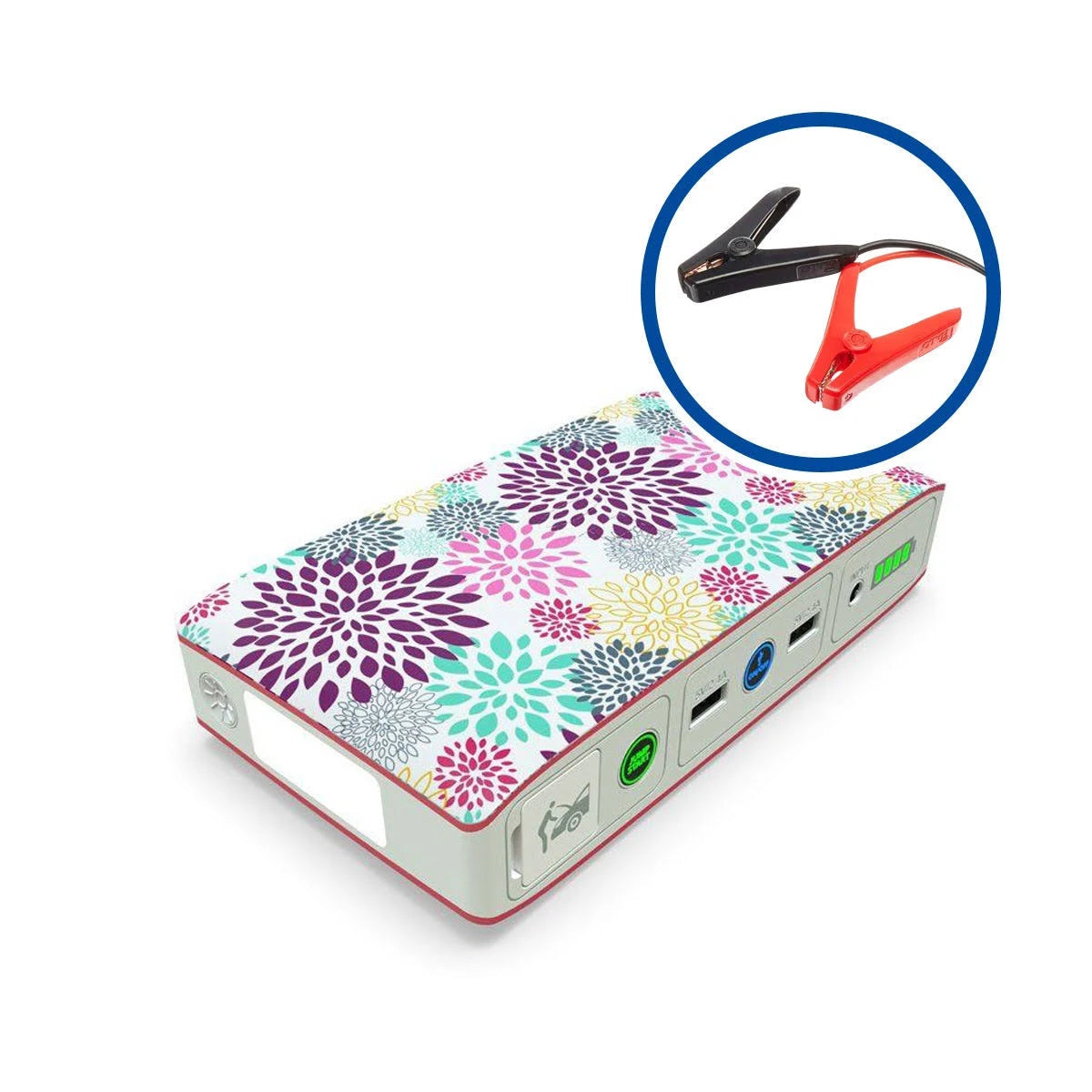 Pink Floral Car Battery Starter Pack R18168