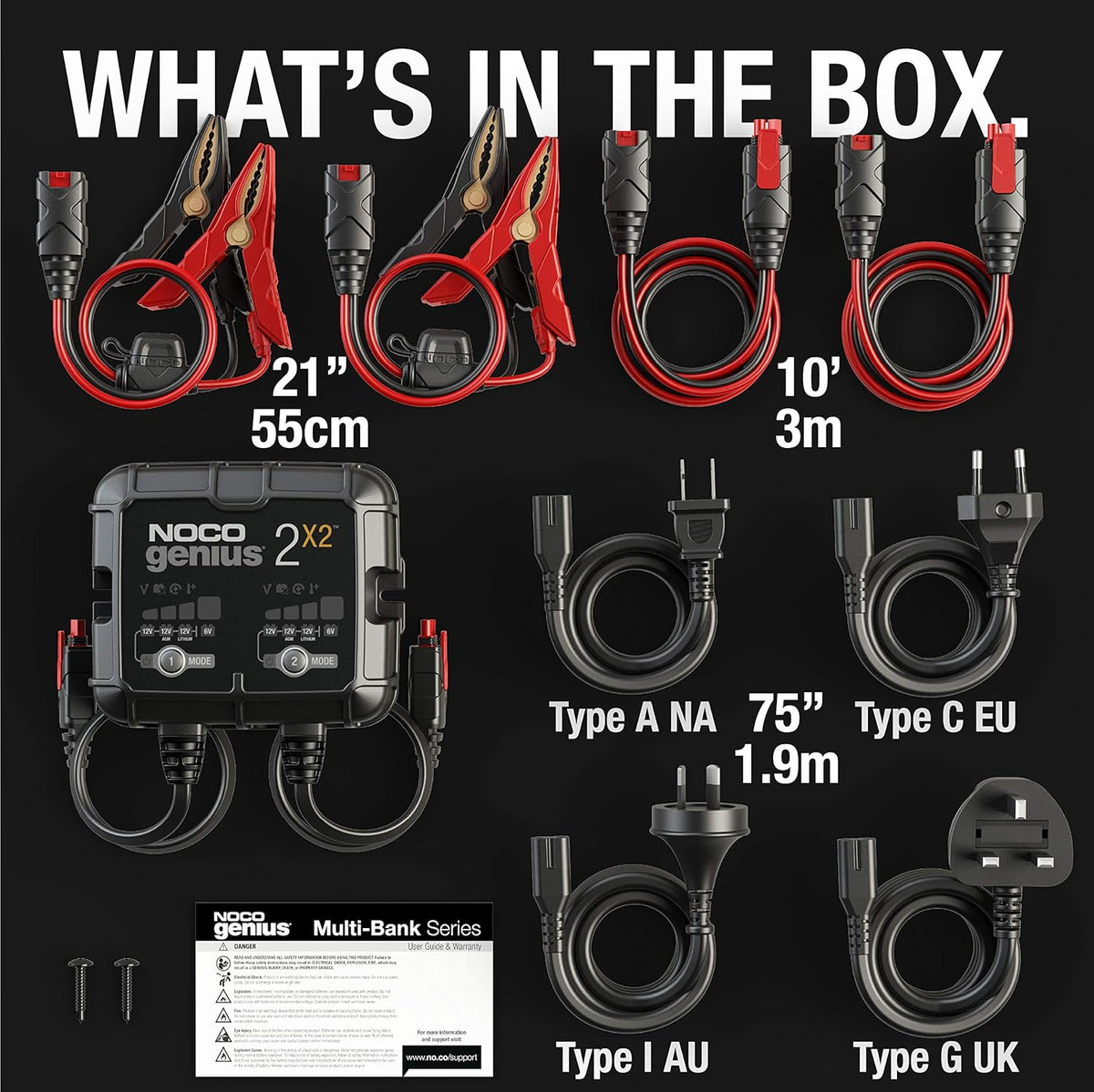 2-Bank 4-Amp Fully-Automatic Smart Battery Charger M431985