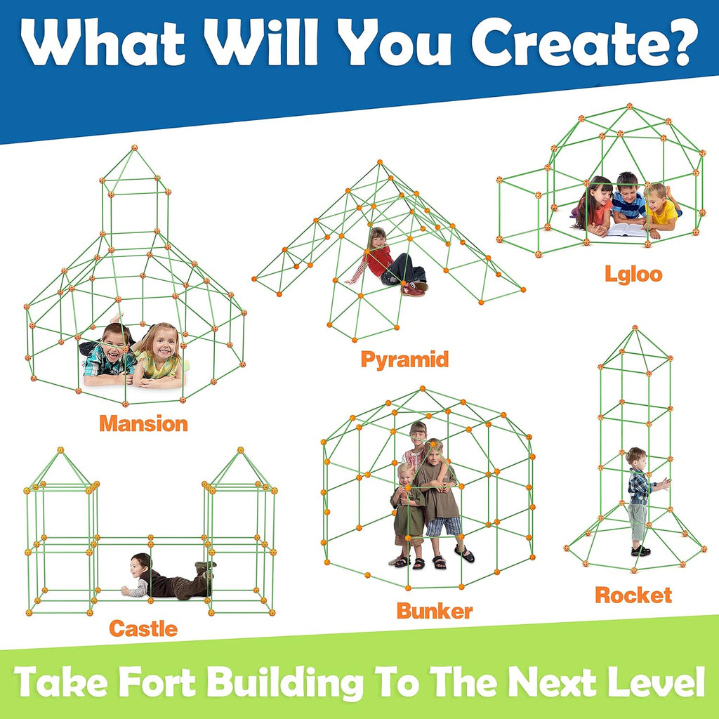 130 Pieces Creative Fort Building Kit D4900