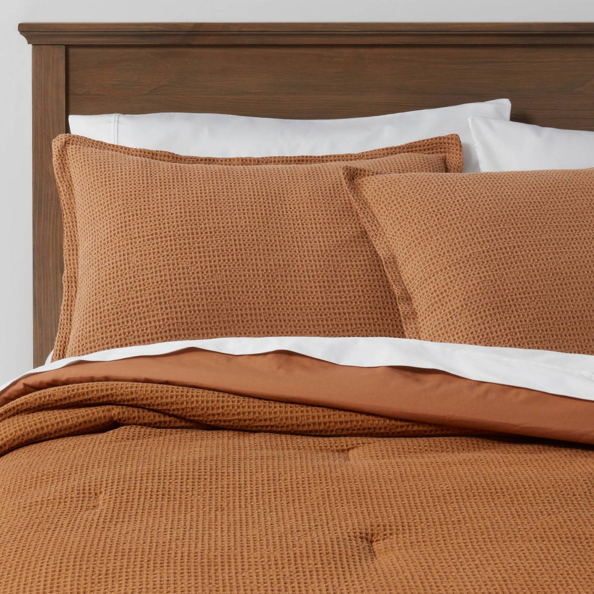 Washed Waffle Weave Comforter & Sham Set Q91699