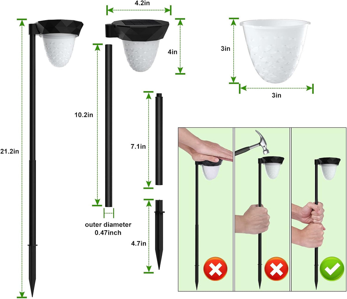 Solar Pathway Lights Outdoor 8 Pack M98547