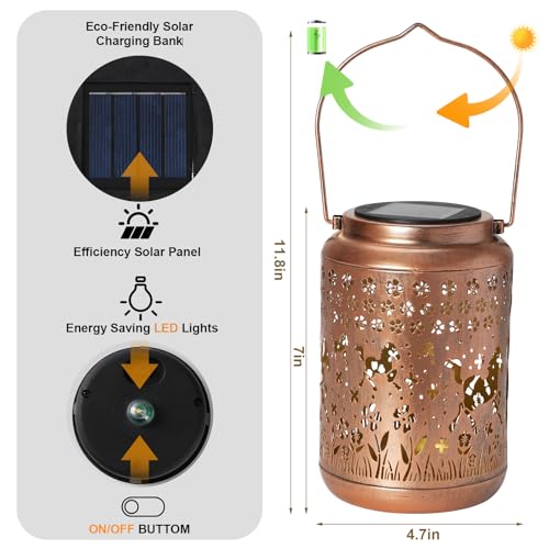 Solar Lanterns Outdoor Turtle Garden Decor Waterproof Hanging Solar Lights Yard Decor Z1704