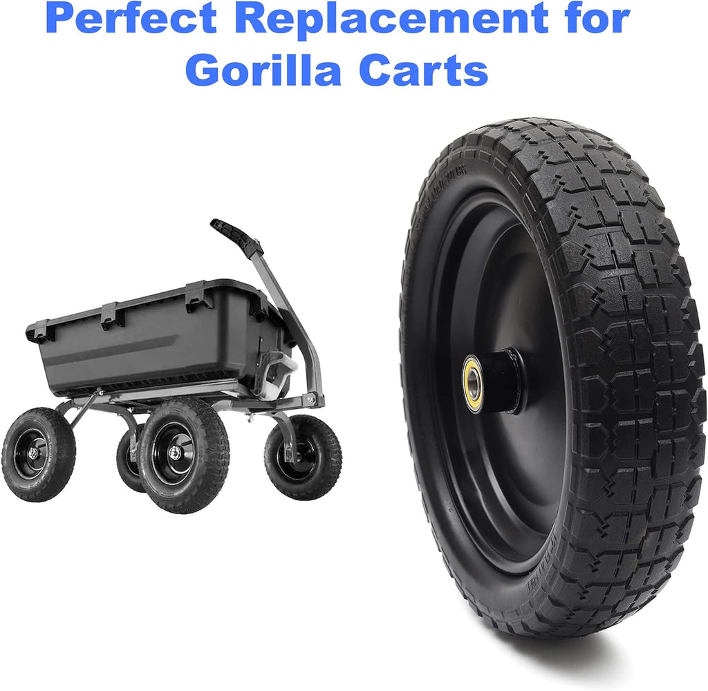 13'' Solid Polyurethane Flat-Free Tire and Wheel Assemblies Q358063