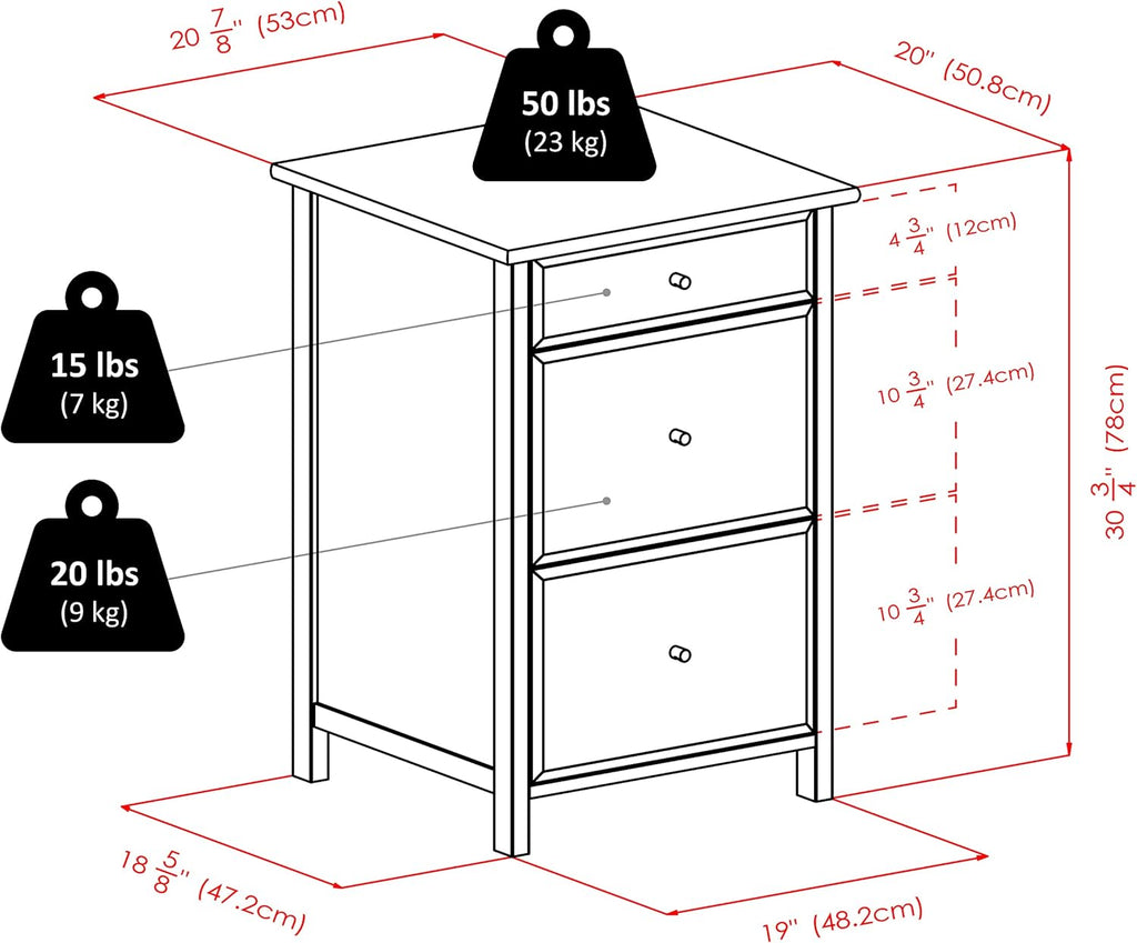 Black File Cabinet S734550