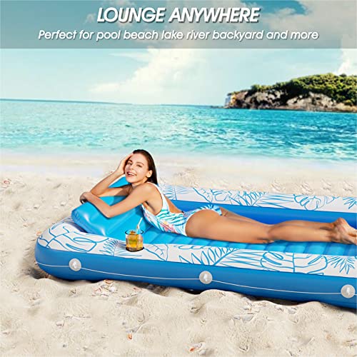 4 in 1 Inflatable Tanning Pool Lounger Float G45612