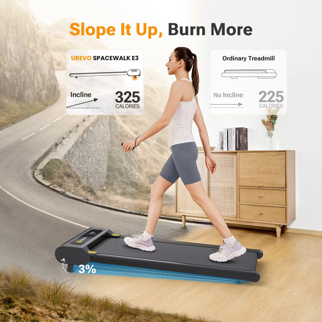 Walking Pad with Incline Under Desk Treadmill M68010