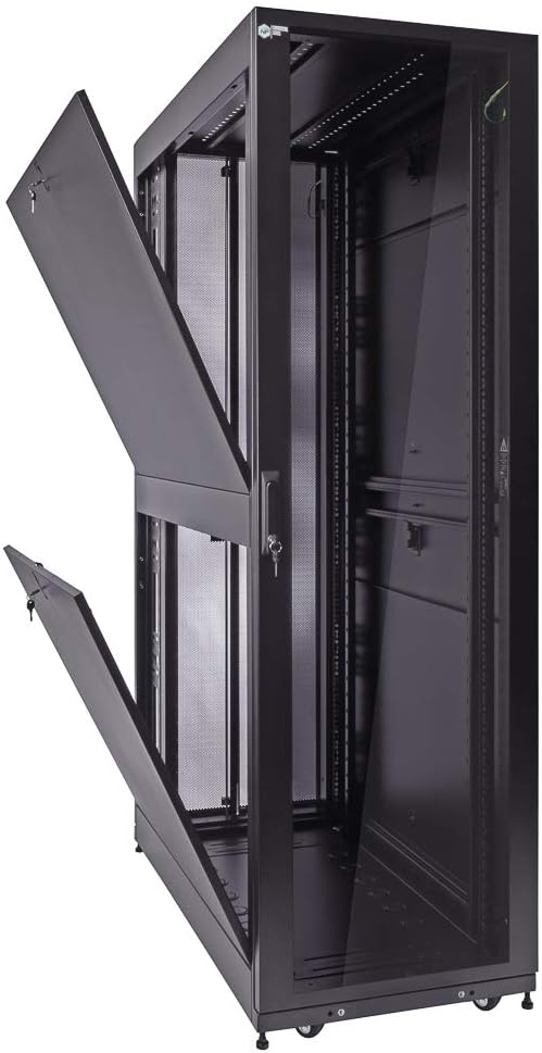 42U Server Rack Cabinet with Glass Door L61278