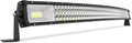 42" Curved LED Light Bar Triple Row 540W 54000LM Off Road Driving Light Pack of 2 H389