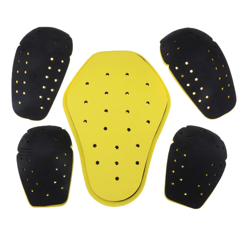 Yellow+Black Motorcycle Protective Gear Set Q649499