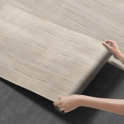 Peel and Stick Vinyl Floor Tile Roll Wood Plank Sticker A4036