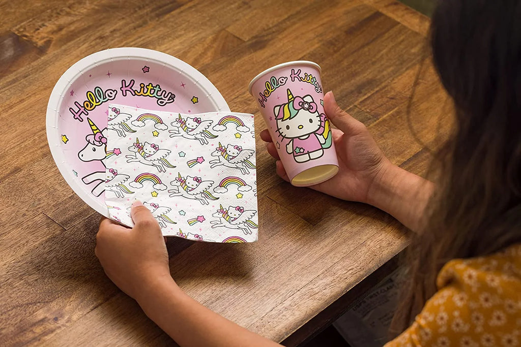 Paper Plates Cups Napkins Party Pack Set, 60 Piece F822