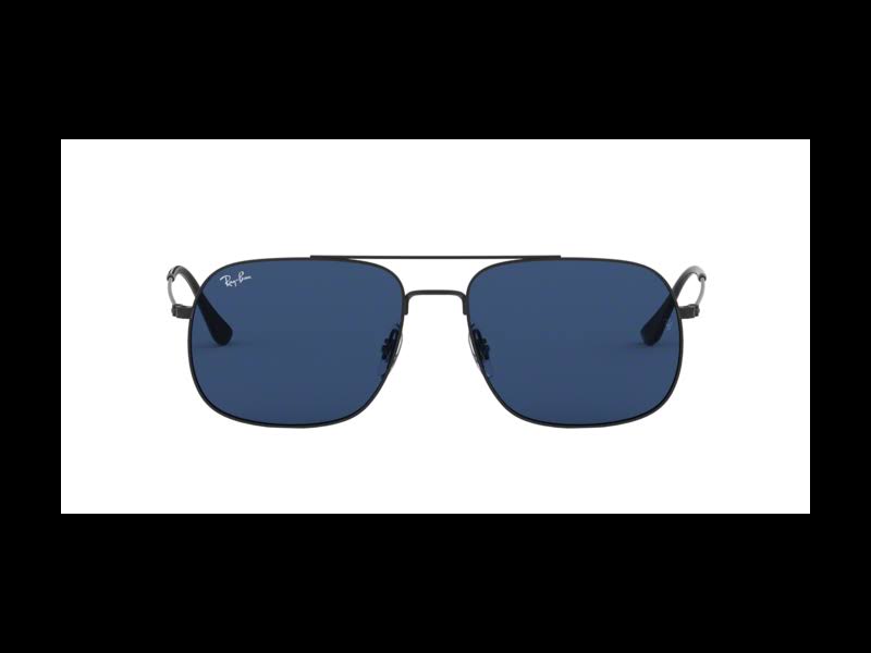 Rubber Black Dark Blue Sunglasses U30443