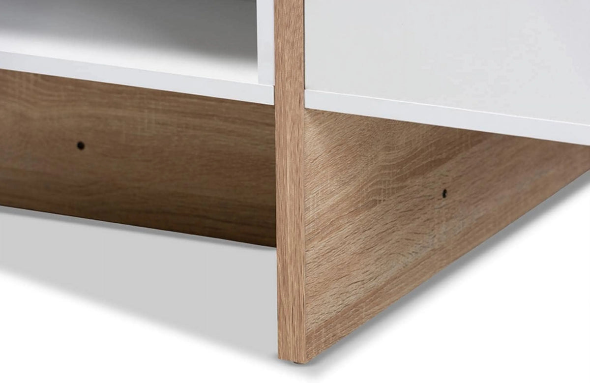 White Oak Finished Wood Coffee Table M445627
