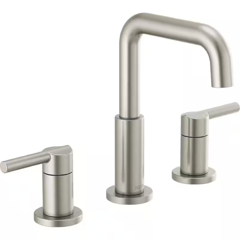 8 in. Widespread 2-Handle Bathroom Faucet in Stainless N993243