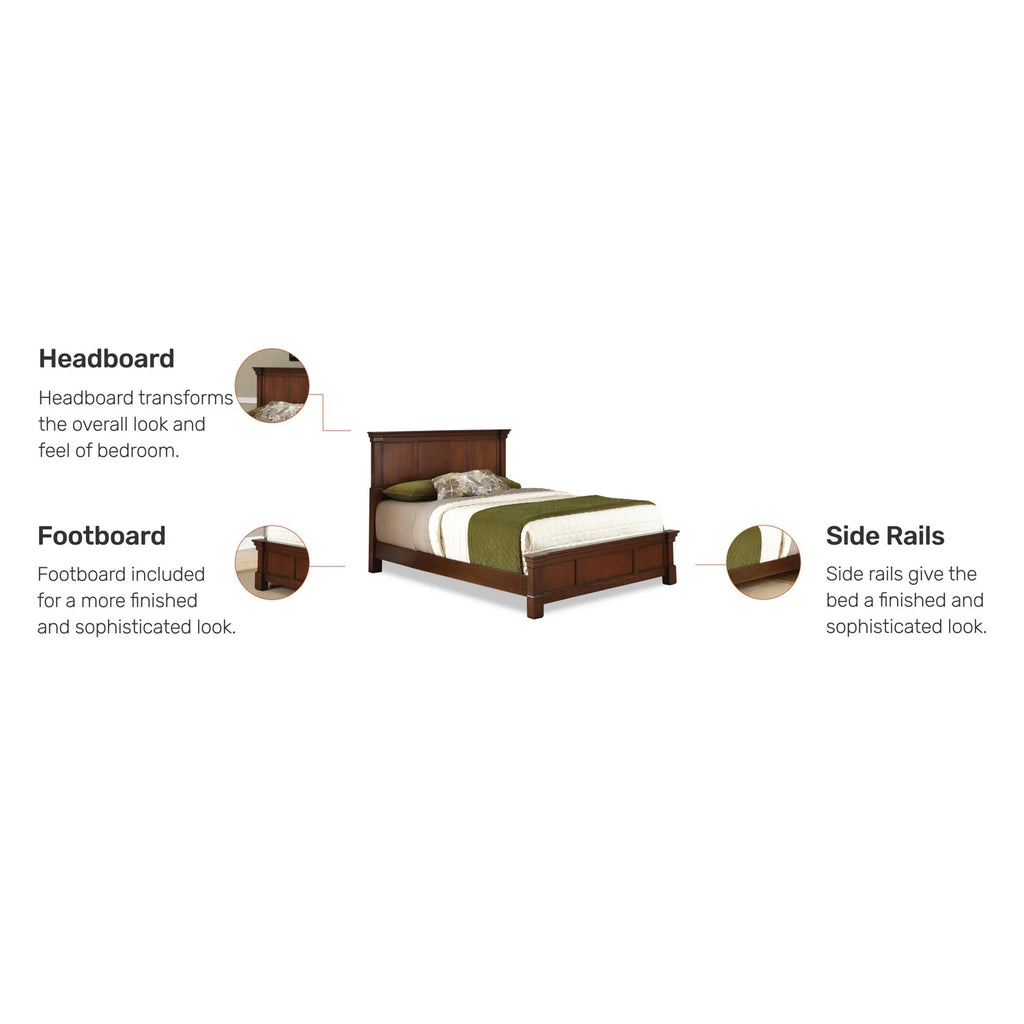 Brown King Bed X5548