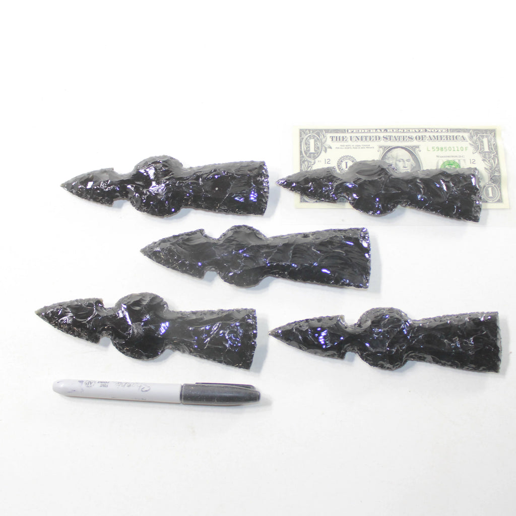 Obsidian Ornamental Tomahawk Heads U911