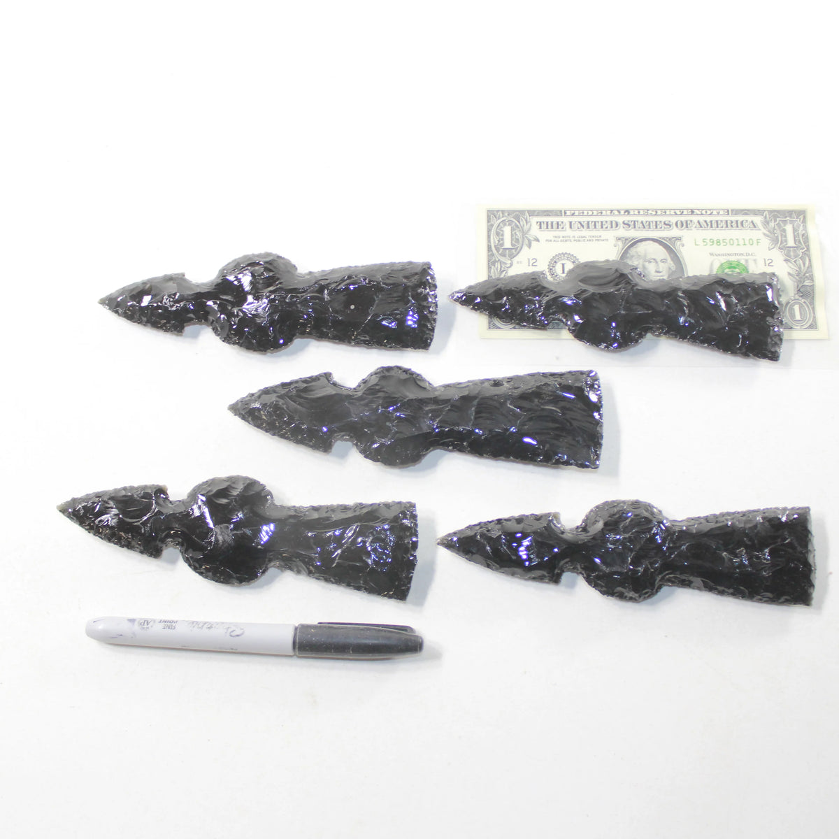 Obsidian Ornamental Tomahawk Heads U911