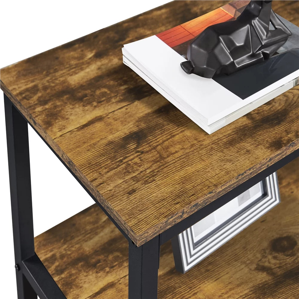 Industrial Console Table Rustic Brown Z1743