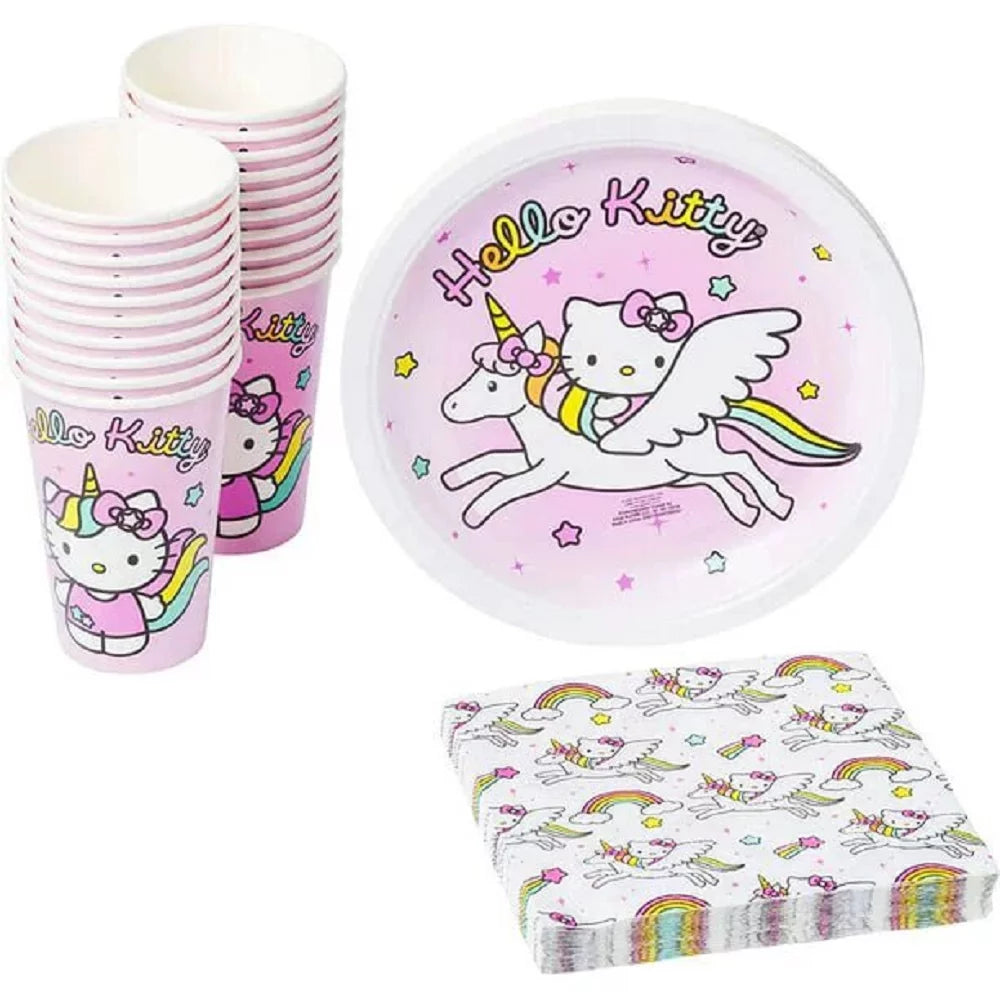 Paper Plates Cups Napkins Party Pack Set, 60 Piece F822