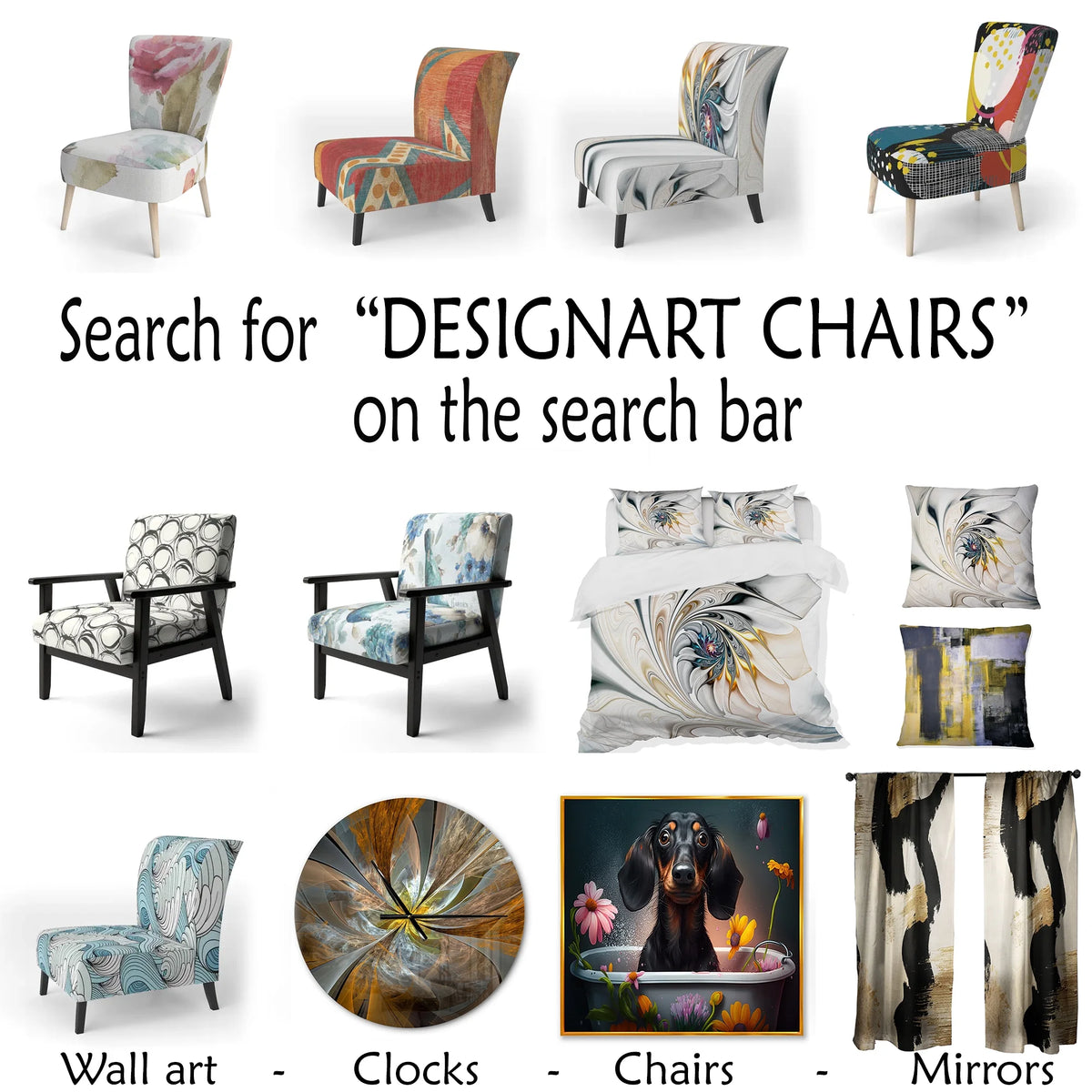 Upholstered Patterned Accent Chair and Arm Chair V13011