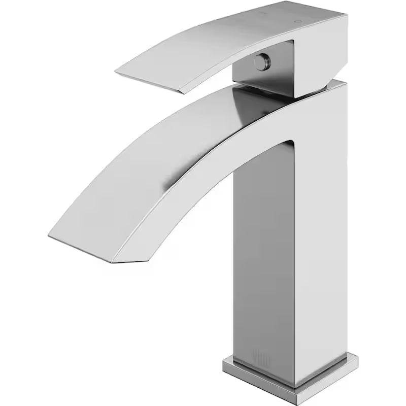 Single Handle Bathroom Faucet Brushed Nickel N475849