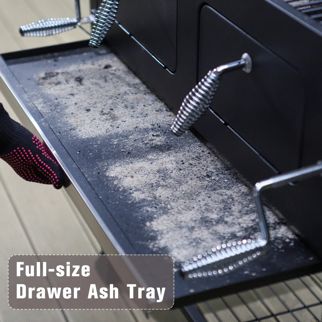 34-inch Portable Charcoal BBQ Grill X7744