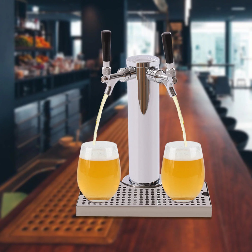Stainless Steel Beer Tower Kit with Dual Gauge Regulator W55262