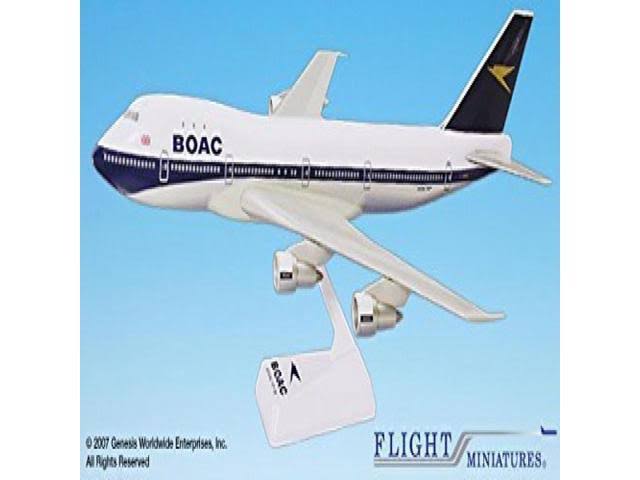 Boeing 747-100 Airplane Miniature Model Plastic Snap Fit 1:200 C745