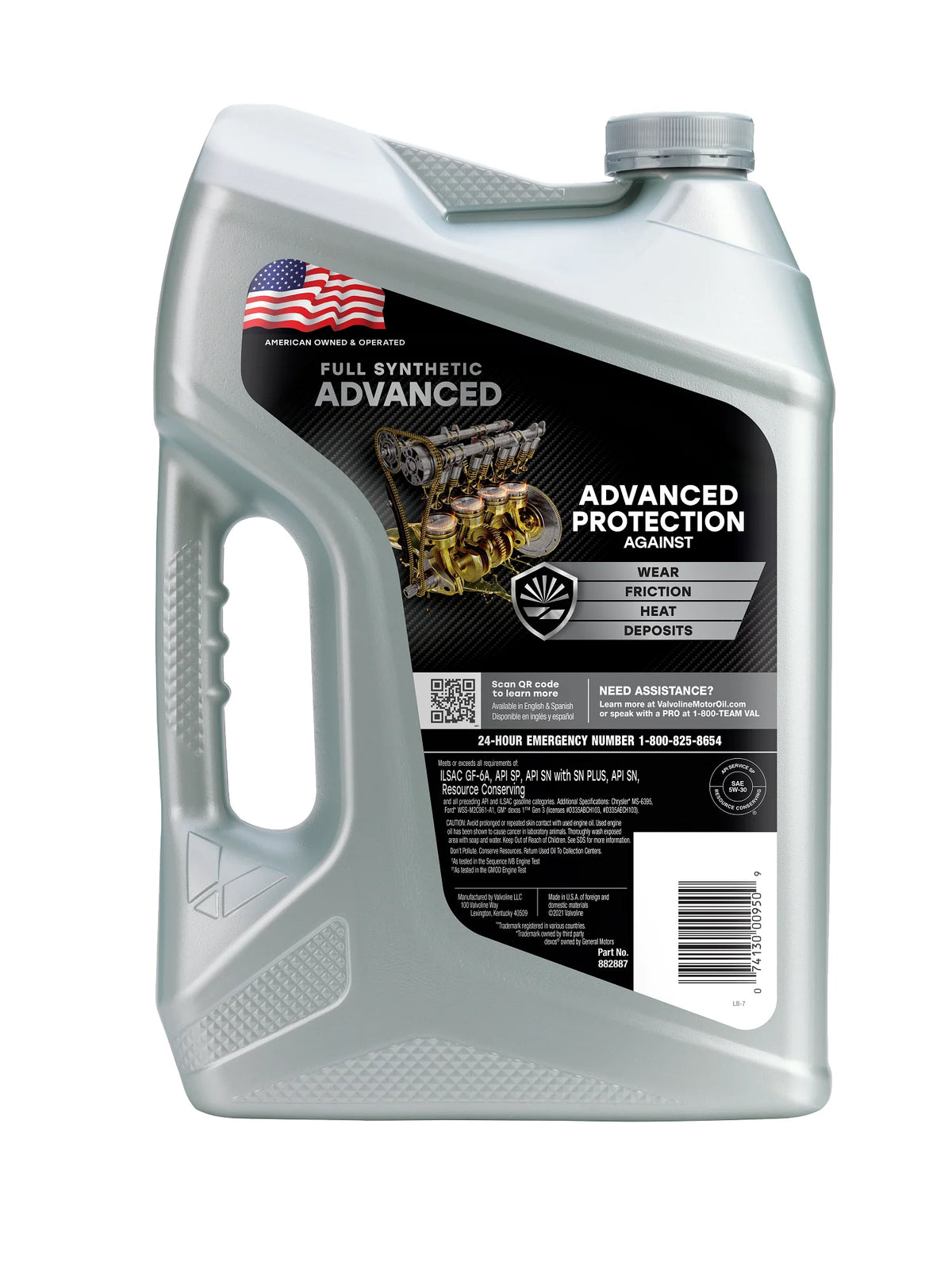 Full Synthetic SAE 5W-30 Motor Oil 5 QT X526