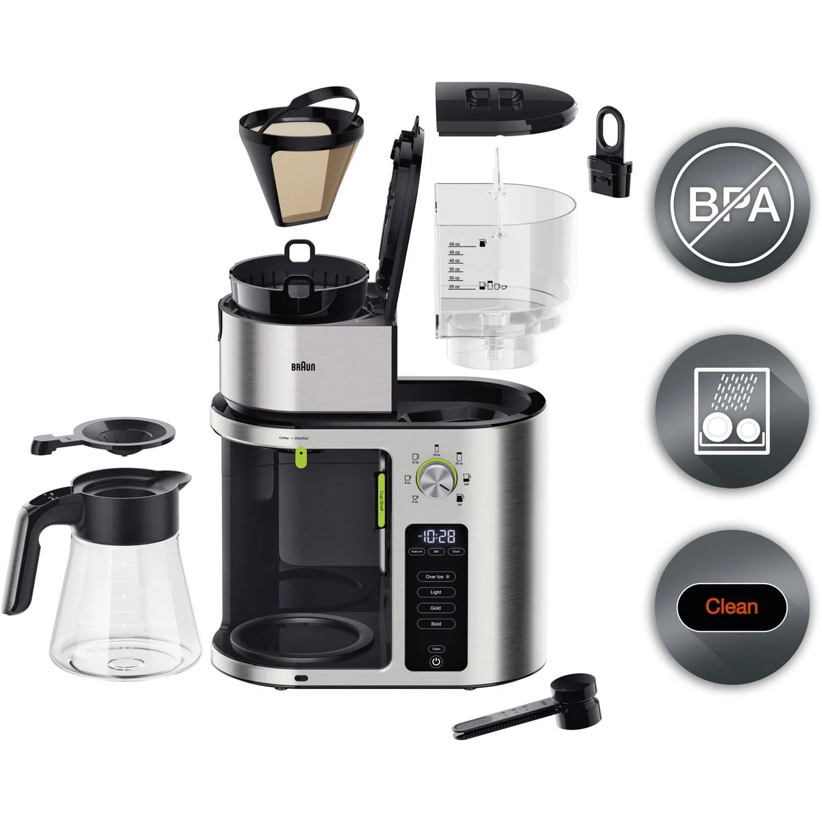 Drip Coffee Maker with 10-Cup Glass Carafe J2271