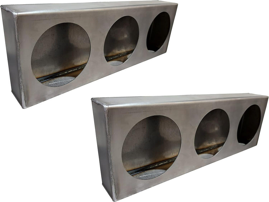 Triple 4 Round Steel Tail Light Box, Set of 2 B87855