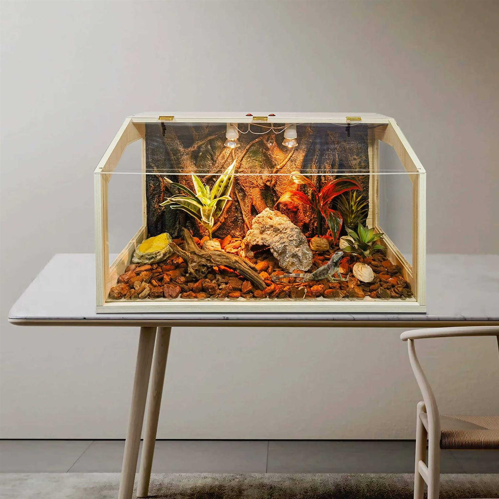 68 Gallon Reptile Terrarium Tank with Roof Door N397
