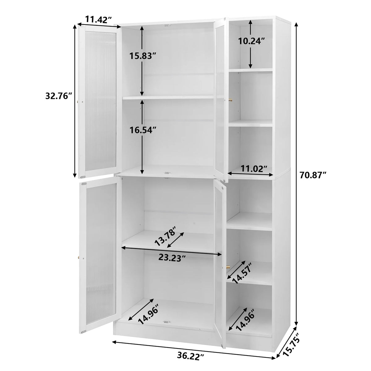 White Kitchen Storage Cabinet U143