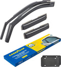 Shatterproof in-Channel Window Deflectors for Chevrolet Silverado/GMC Sierra 1500 2019-2022 Double Cab, 4pcs E48842