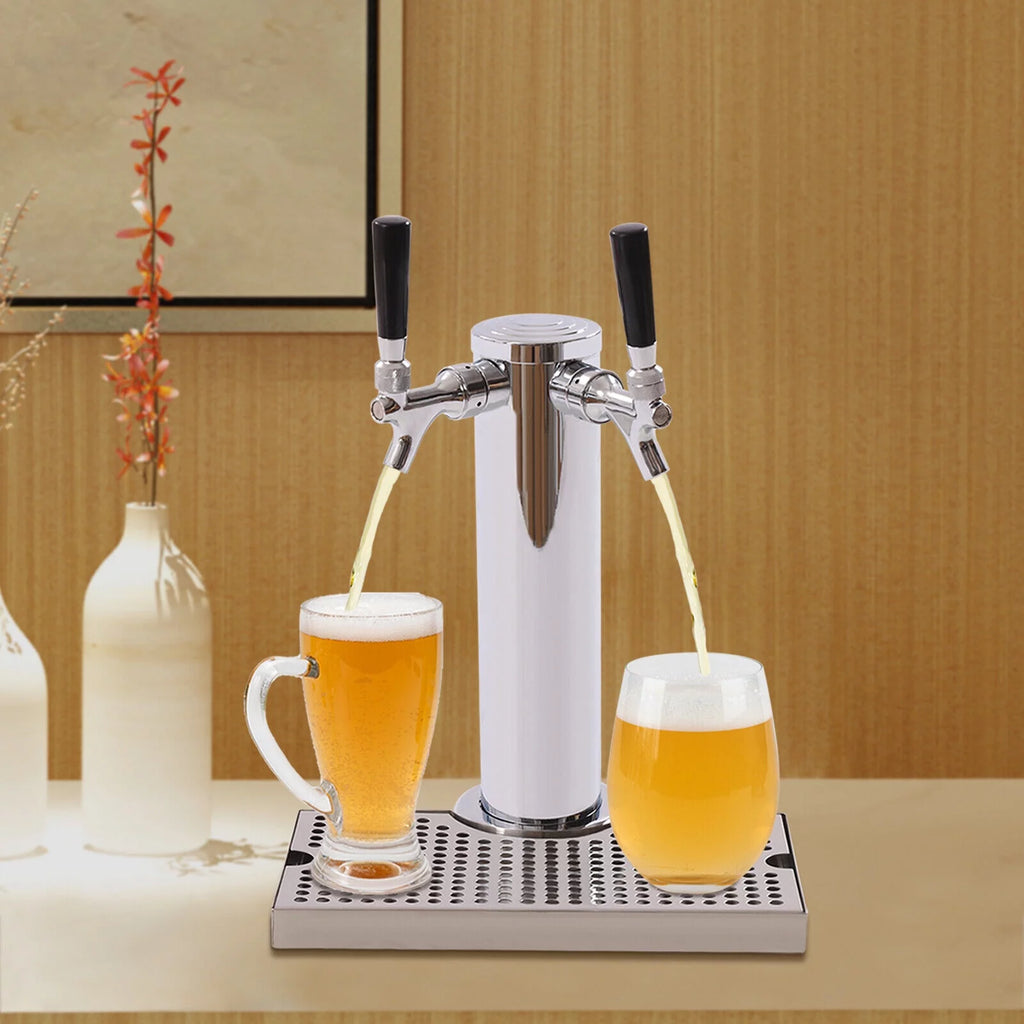 Stainless Steel Beer Tower Kit with Dual Gauge Regulator W55262
