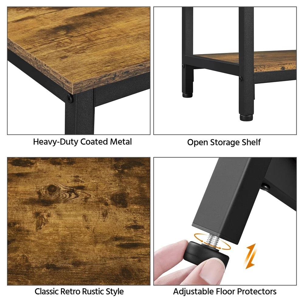 Industrial Console Table Rustic Brown Z1743