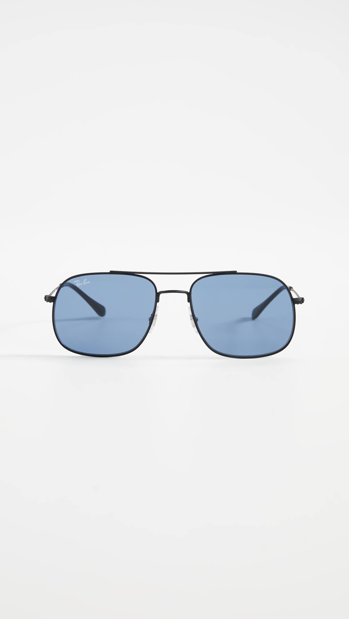 Rubber Black Dark Blue Sunglasses U30443