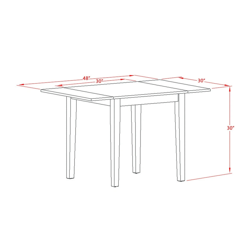 5-Piece Drop Leaf Dining Table Set with 4 Chairs R3100