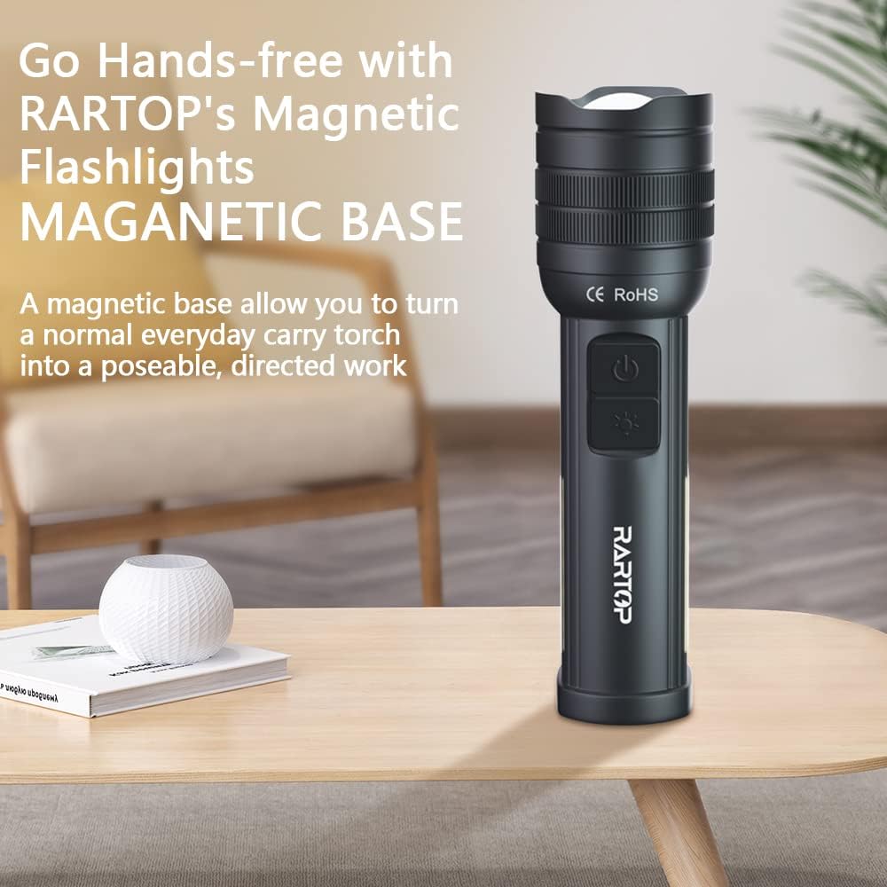Rechargeable Tactical Flashlight with 5200mAh Battery I1250