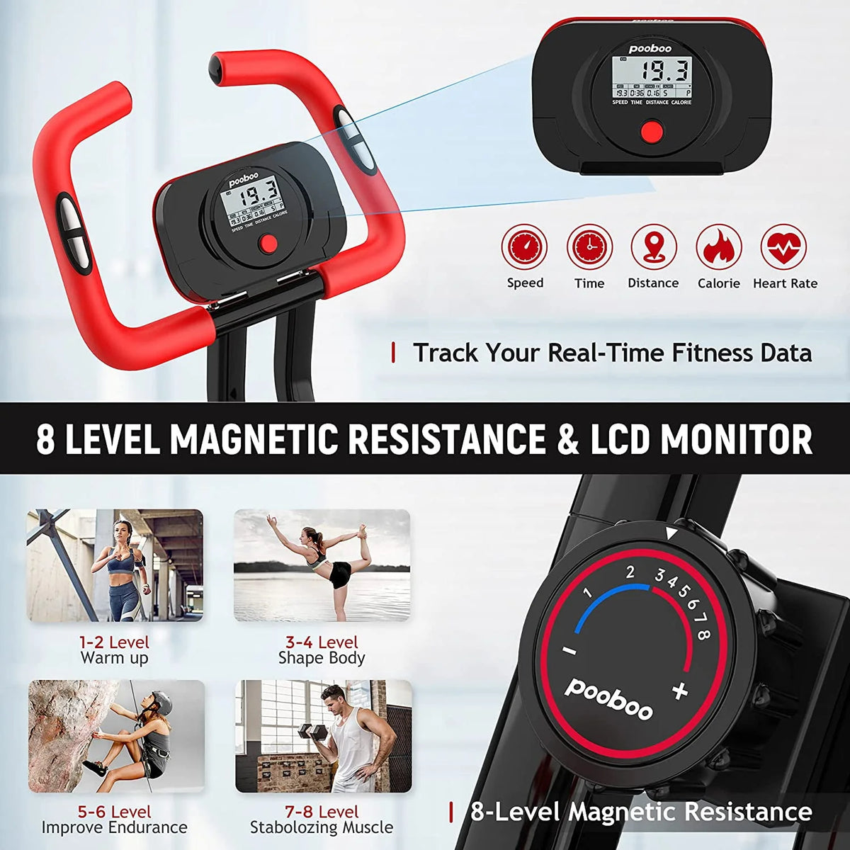 Foldable Magnetic Exercise Bike D134203